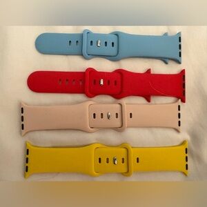 Colorful Silicone Watch Bands Set
